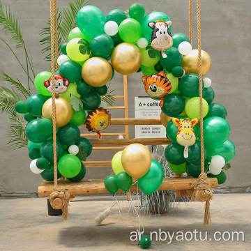 Jungle Safari موضوع البالون بالون Garland Animal Balloons